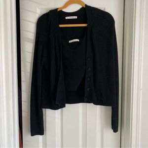 Abercrombie Black sweater and tank set
